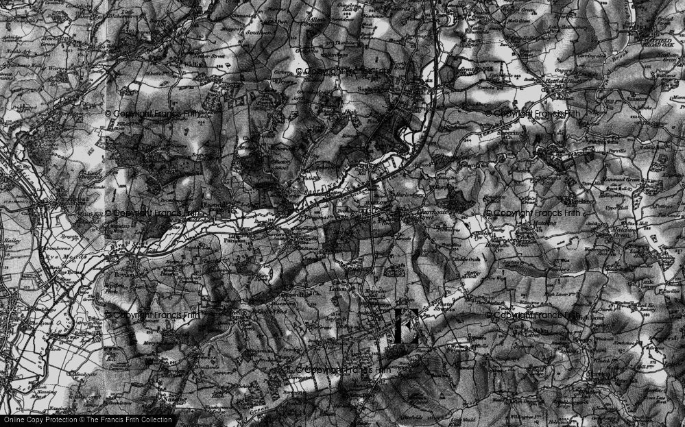 Old Map of Mark Hall North, 1896 in 1896