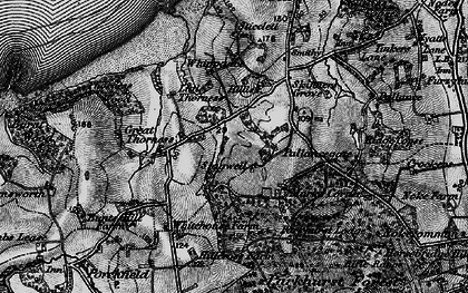 Old map of Parkhurst Forest in 1895