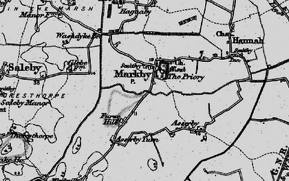 Old map of Markby in 1899