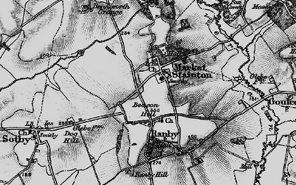 Old map of Market Stainton in 1899