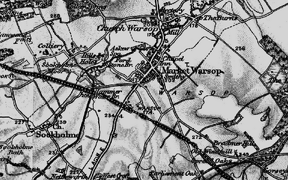 Old map of Market Warsop in 1899