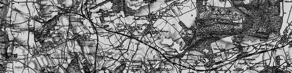 Old map of Market Warsop in 1899