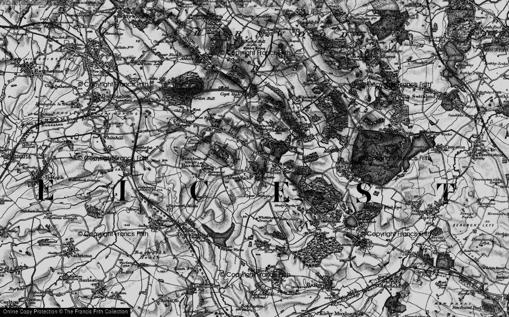 Old Map of Markfield, 1895 in 1895