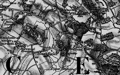 Old map of Markfield in 1895