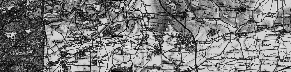 Old map of Markham Moor in 1899