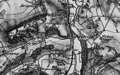 Old map of Marlbrook in 1899
