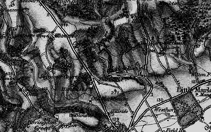 Old map of Marlow Bottom in 1895