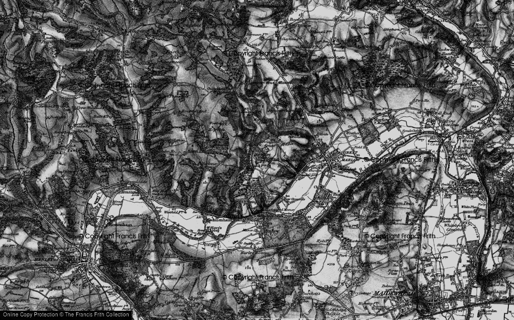 Old Map of Marlow Common, 1895 in 1895