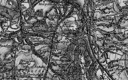 Old map of Marple in 1896