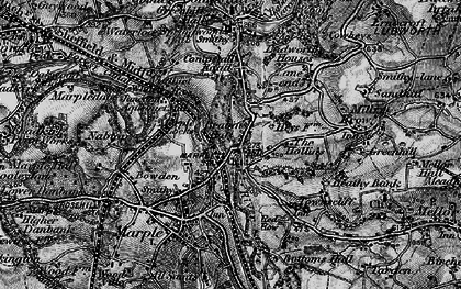 Old map of Marple Bridge in 1896