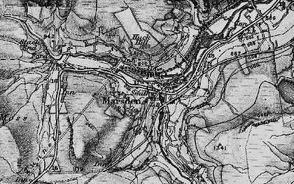 Old map of Tunnel End in 1896