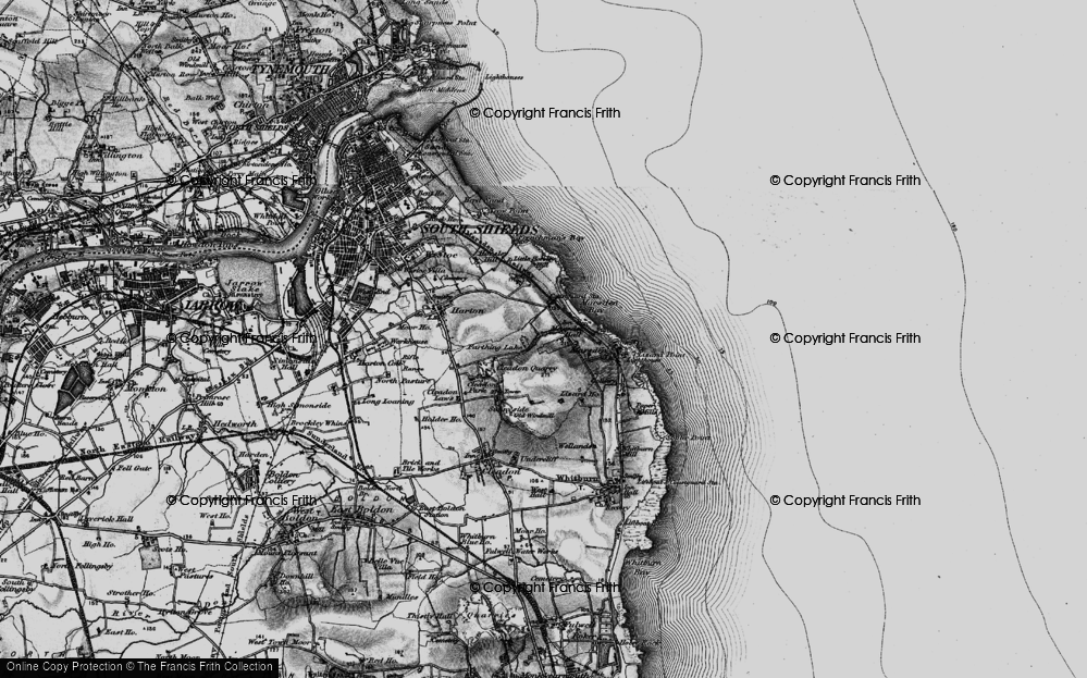 Old Map of Marsden, 1898 in 1898