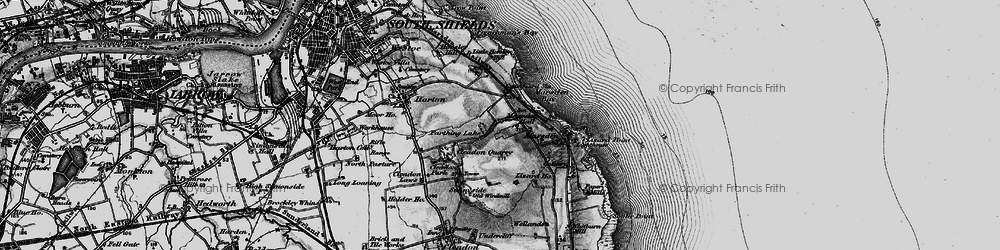 Old map of Marsden in 1898