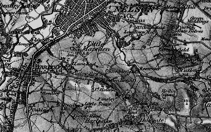 Old map of Marsden Height in 1898