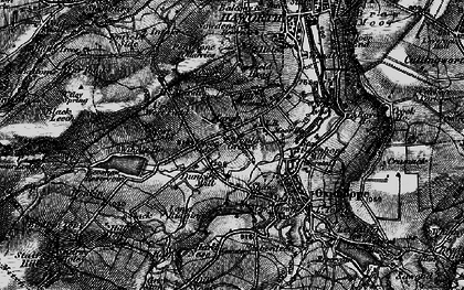 Old map of Black Leech in 1898