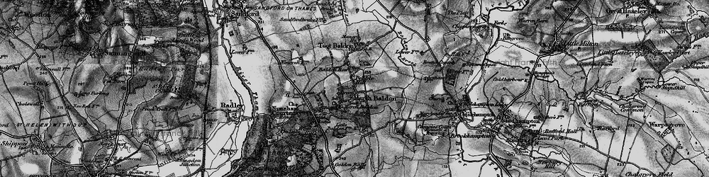 Old map of Baldon Brook in 1895