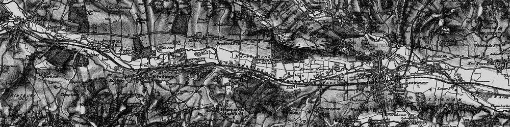 Old map of Marsh Benham in 1895