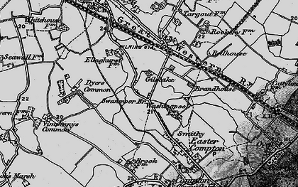 Old map of Marsh Common in 1898