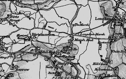 Old map of Marsh End in 1898