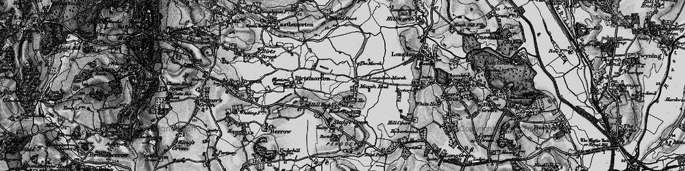 Old map of Marsh End in 1898