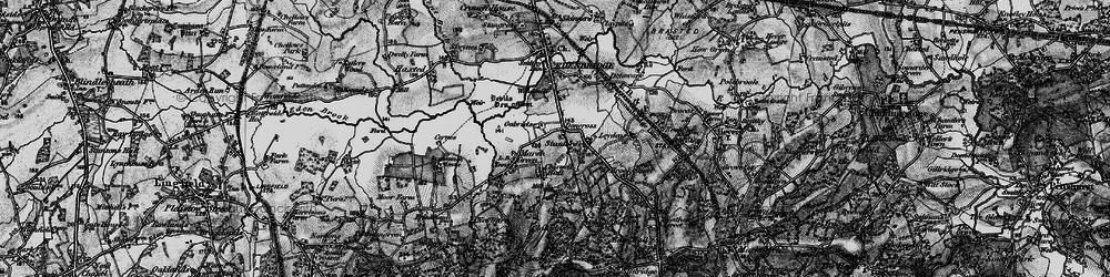 Old map of Den Cross in 1895