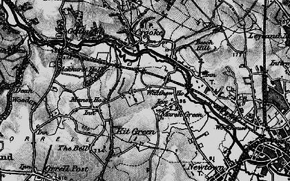 Old map of Marsh Green in 1896