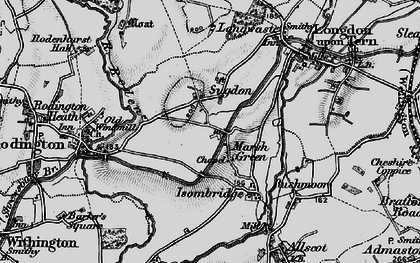 Old map of Marsh Green in 1899