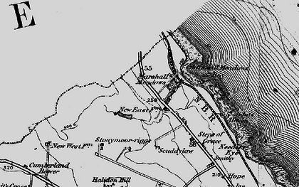 Old map of Brow of The Hill in 1897