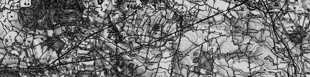 Old map of Lea Green Sta in 1896