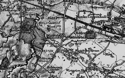 Old map of Leighton Grange in 1897