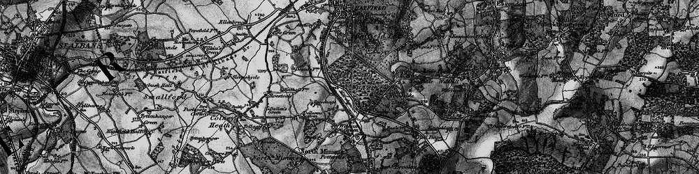 Old map of Marshmoor in 1896