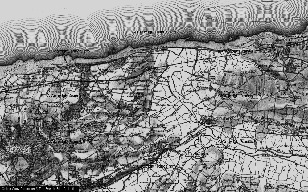 Old Map of Marshside, 1894 in 1894