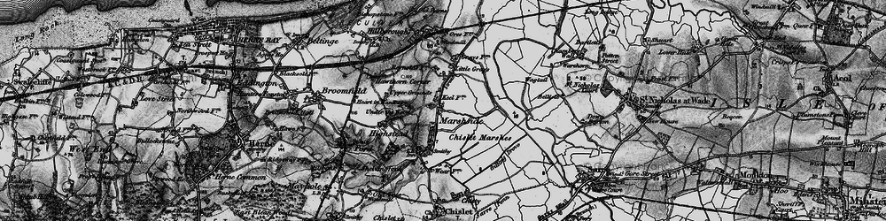 Old map of Marshside in 1894