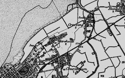 Old map of Marshside in 1896