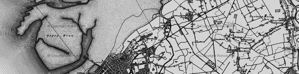Old map of Marshside in 1896
