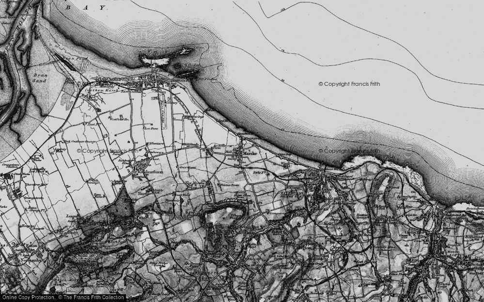 Old Map of Marske-By-The-Sea, 1898 in 1898