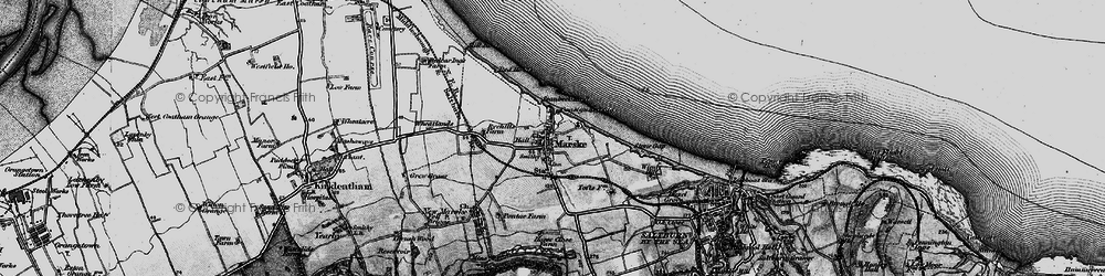 Old map of Marske-By-The-Sea in 1898