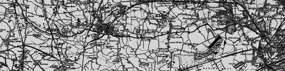 Old map of Marsland Green in 1896
