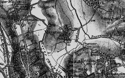Old map of Marston in 1895