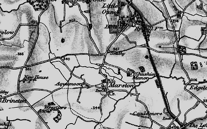 Old map of Aquamoor in 1897