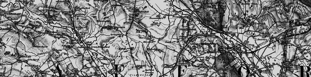 Old map of Yarlet in 1897