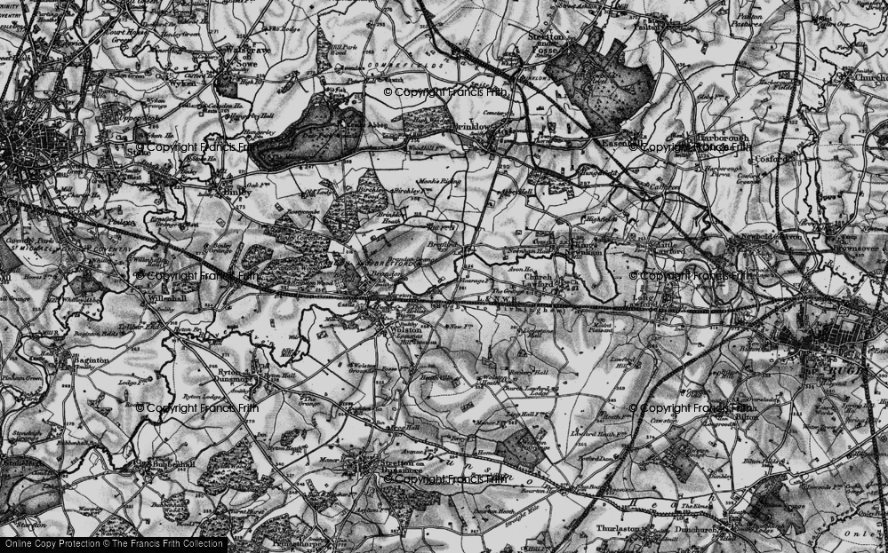 Old Map of Marston, 1899 in 1899
