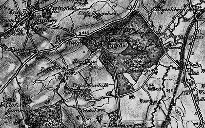 Old map of Marston Bigot in 1898