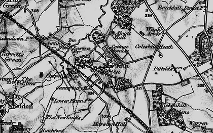 Old map of Marston Green in 1899