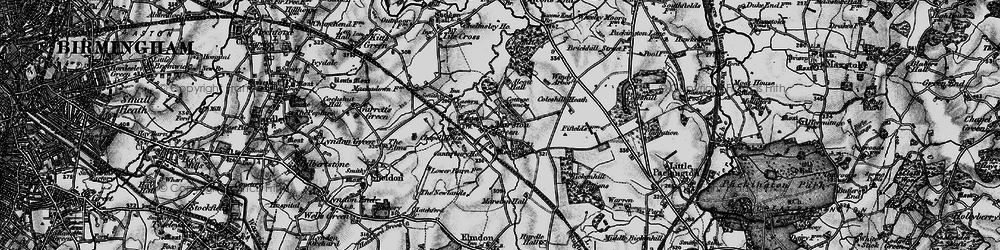 Old map of Marston Green in 1899