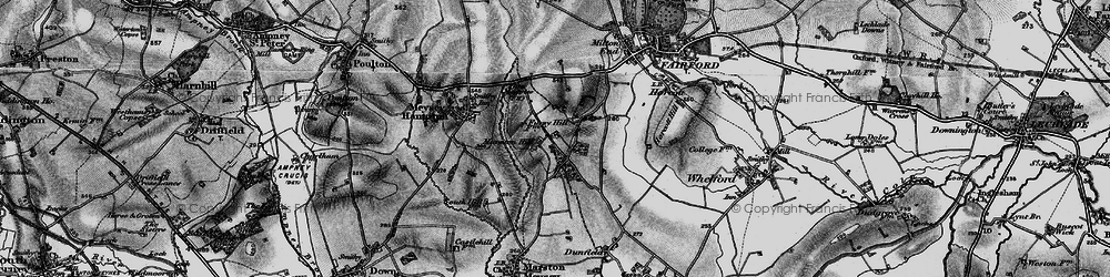 Old map of Marston Hill in 1896