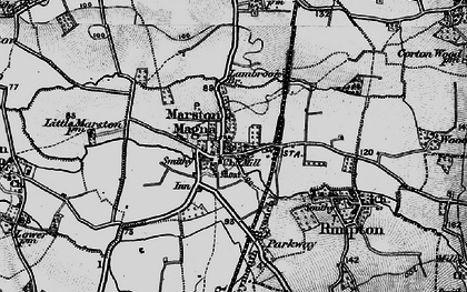 Old map of Marston Magna in 1898
