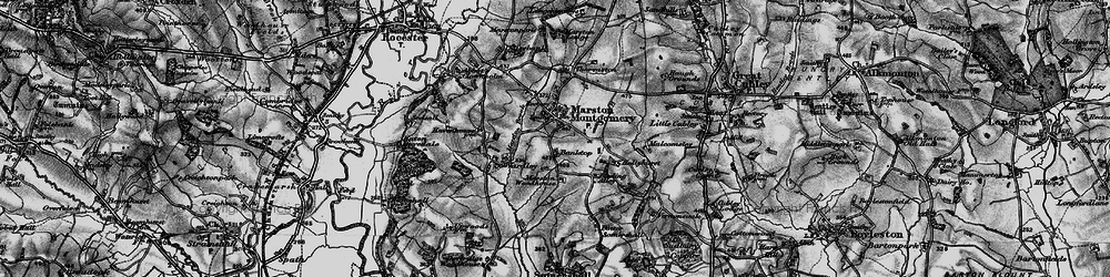 Old map of Marston Montgomery in 1897