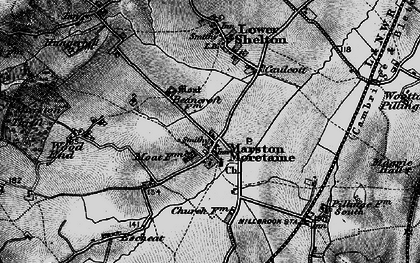 Old map of Marston Moretaine in 1896
