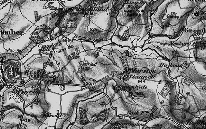 Old map of Marston Stannett in 1899